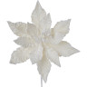 Пуансеттия HOUSE OF SEASONS, на клипсе, 36*28*11 см, белая 83575